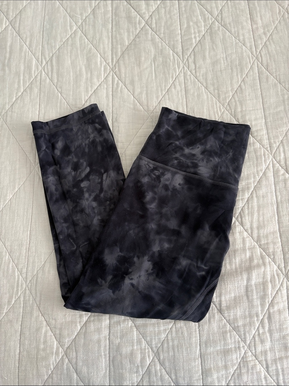 lululemon athletica Black Tie-Dye High-Rise Leggings